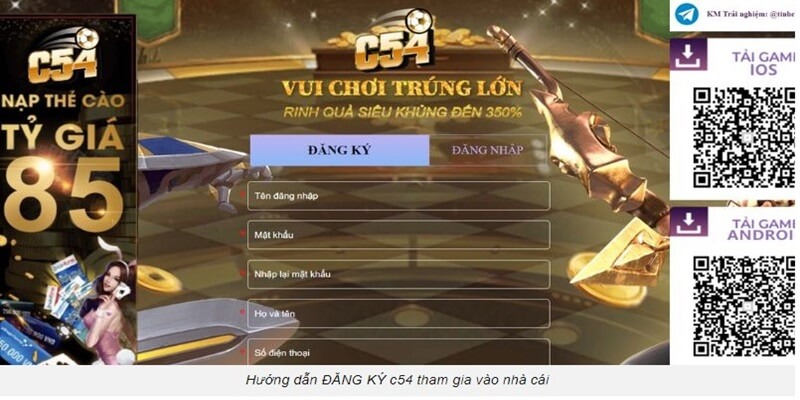 Cách tham gia game tại c54 nhanh chóng